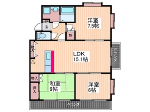 スカイビュ－高須台の物件間取画像